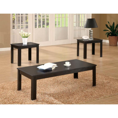 Kerra-Leigh Table Set, 3pcs Set, Coffee, End, Side, Accent, Living Room, Laminate, Transitional by Red Barrel Studio