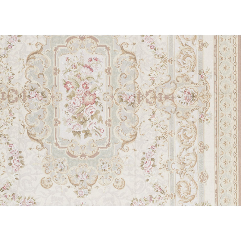 Aubusson Renaissance Wool Oriental Area Rug
