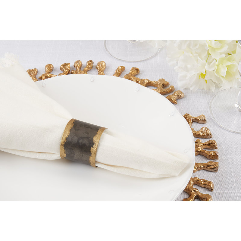 Ensemble de 4 rondelles de serviette 4 pièces