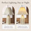 Lampe de table plissée Rhea