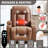 PU Infinite Position Power Lift Recliner Chair For Elderly, Heavy Duty With 8-Point Vibration Massage, Lumbar Heating, USB Port, And Cup Holders-814557090