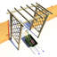Pressure Treated Arch Trellis-87291884