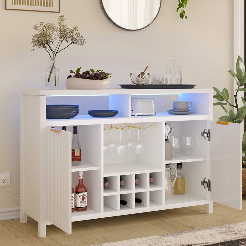 Bar 47,2 "avec lumière DEL, Blanc