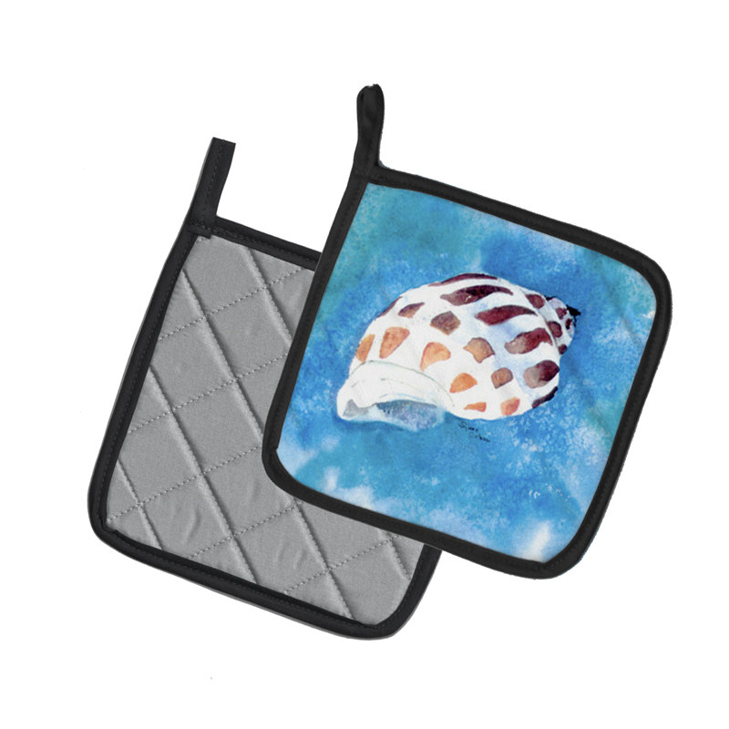 Caroline's Treasures Shells Polyester Potholder