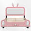 Lit plateforme en tissu d'ameublement-341418081