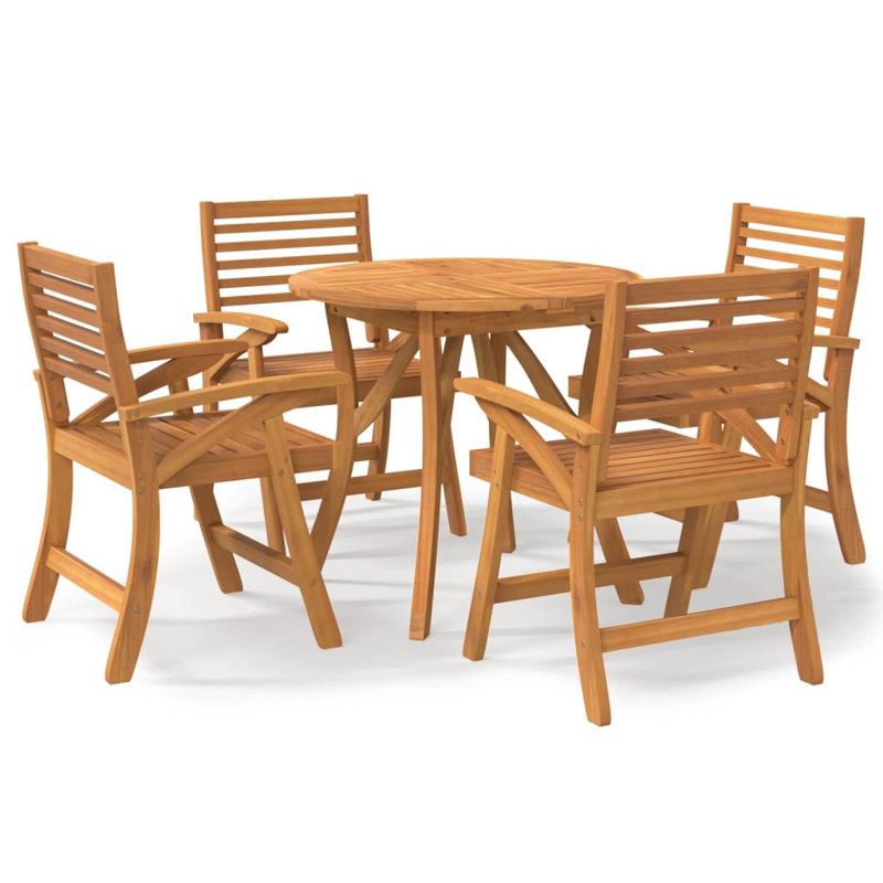 Patio Dining Set with, 75cm H x 85cm W x 85cm D