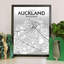 Auckland City Map - No Frame Print-1777530556