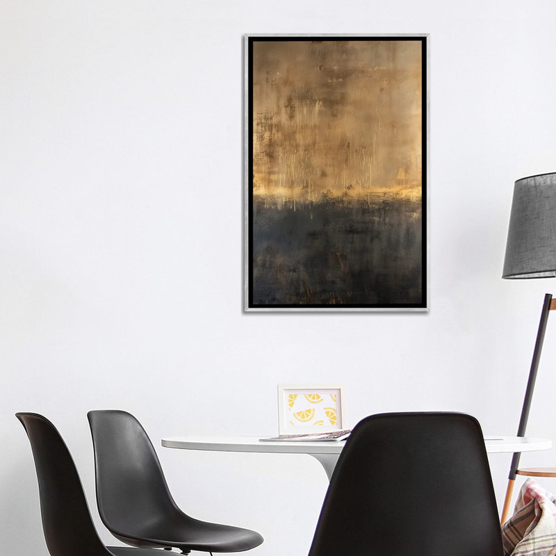 Light Begins, Silver Floater Framed Canvas, 40" H x 26" W x 1.5" D, No Mat