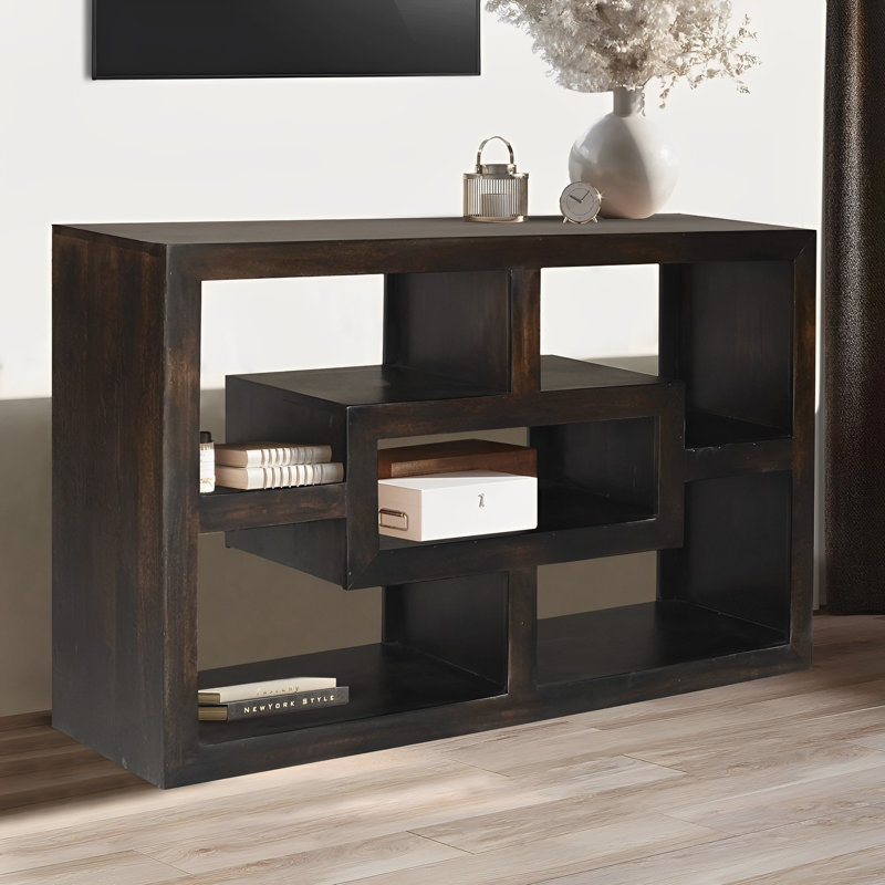 Quinton Unfinished TV Stand for TVs up to 49", Dark