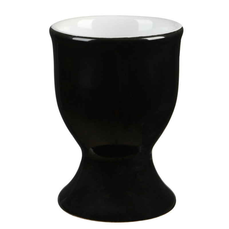 Argon Tableware Porcelain Egg Cup, Black