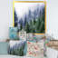 Forêt naturelle dans une scène de brouillard - peinture sur toile-67465669-67465676