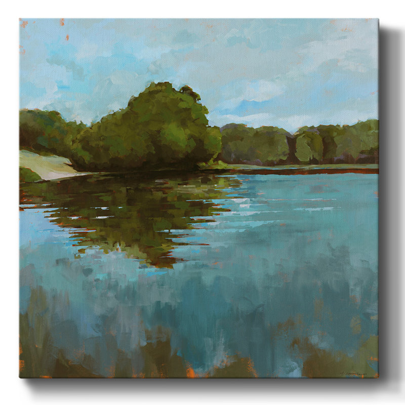 Sur le lac, H 16 po x l 16 po x P 1,5 po