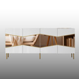 70.9'' Mirrored Luxury Console Table