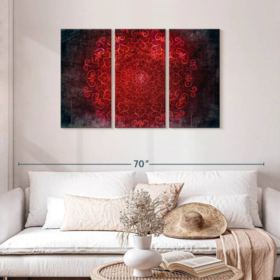 Kerner Glowing Red Mandala