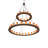 72" Wide Loxley 36 Two Tier Chandelier