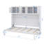 Lit escamotable double de taille double équipé d'unités de rangement