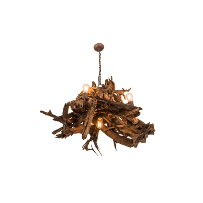 Driftwood 6 - Light Chandelier