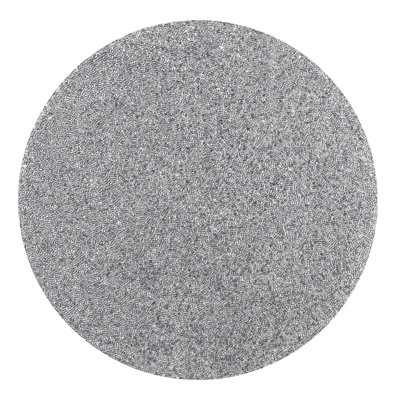 Napperon Sparkles Home | Tapis de table rond en perles de verre 15 po | Envers caoutchouté | Chic