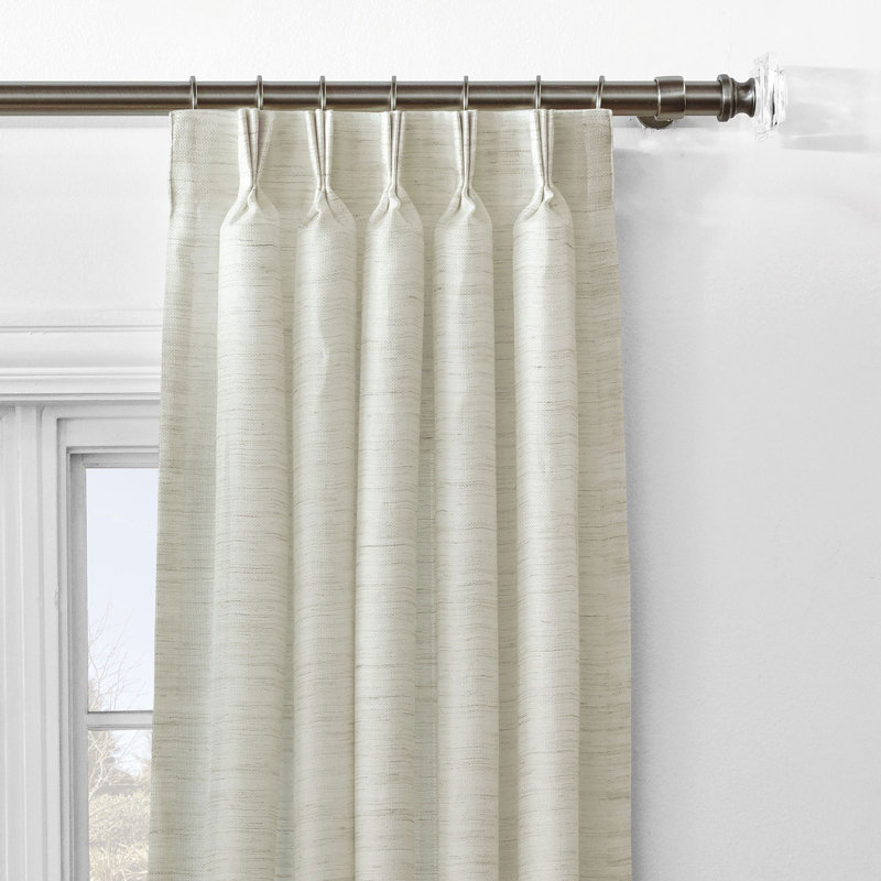 Panneau de rideau simple semi-transparent Pershing, L 20 po x L 108 po, Nuage