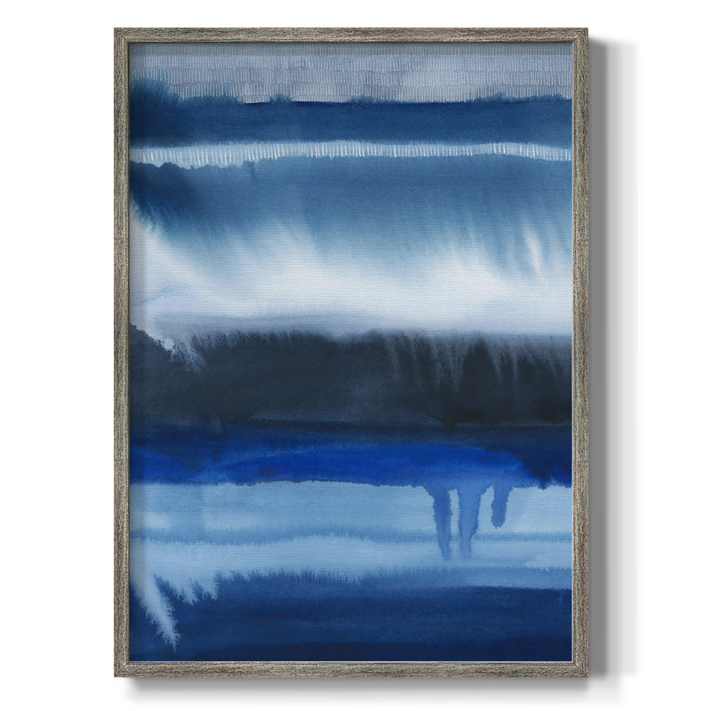Impression encadrée Deep Blue Shore II - bois massif, H 30 po x l 24 po