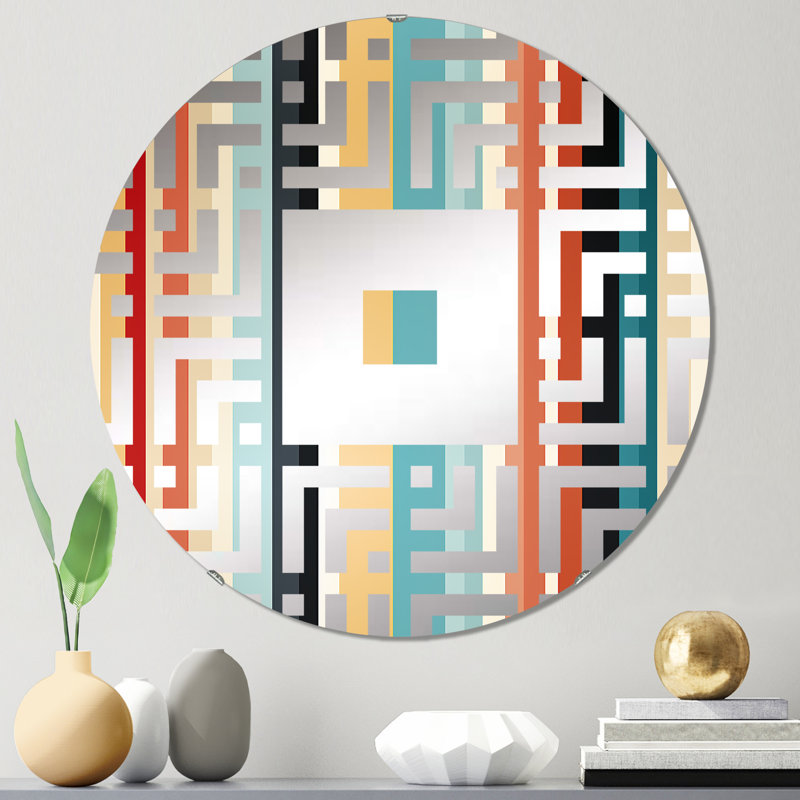 Laurentius - Miroir mural carré, 31,4 po x 31,4 po