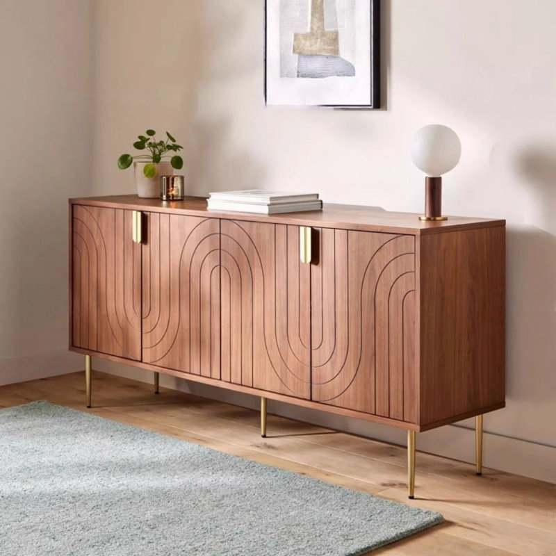 Buffet simple et rétro, H 33,46 po x l 78,74 po x P 15,75 po