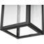 Luminaire suspendu d'extérieur 1 lumière, noir mat, abat-jour en verre transparent, douille E26, îlot de cuisine, café, luminaire suspendu au plafond, moderne, rétro, véranda, ampoule non incluse