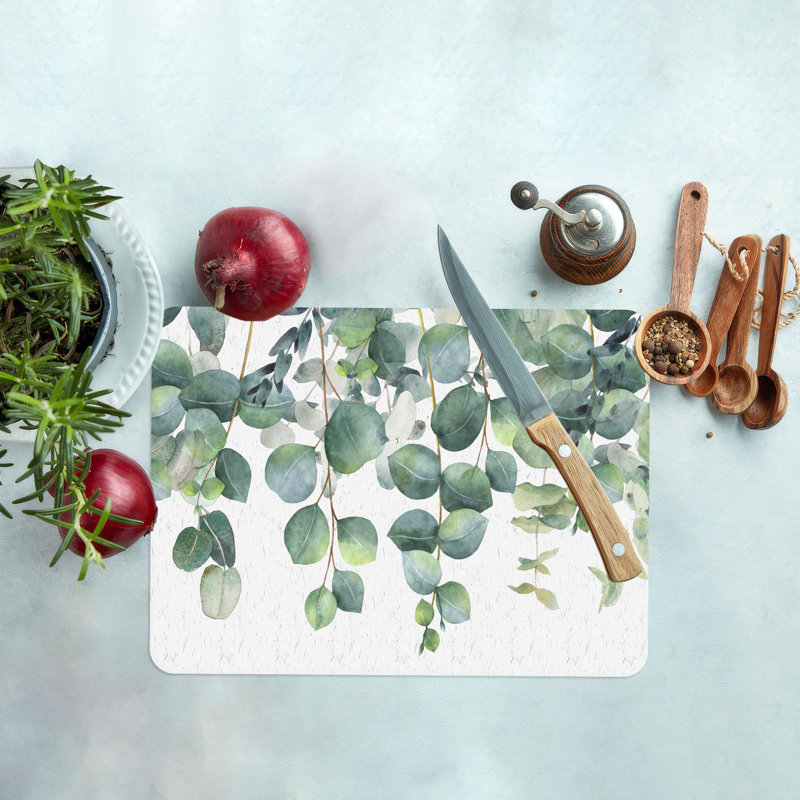 Planche à découper et à servir en feuille d'eucalyptus idéale pour la cuisine de tous les jours et pour les occasions spéciales