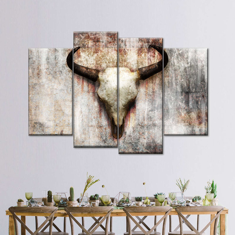 Impression d'art sur toile Bull Bull, H 22 po x l 36 po x P 1 po