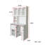 Bureau d'ordinateur avec porte en verre pour bureau à domicile ou bureau d'étude, bibliothèque et huche, bureau d'ordinateur avec bureau rotatif à 90 degrés, grand espace de travail-880732788