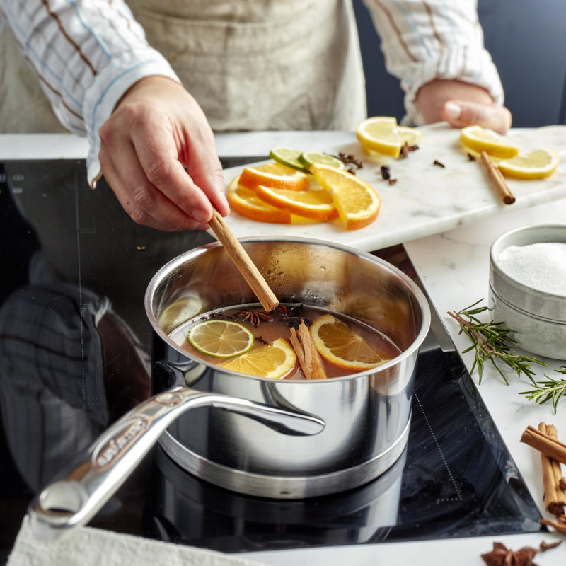 Demeyere Atlantis Stainless Steel Saucepan with Lid, 1.6 qt.