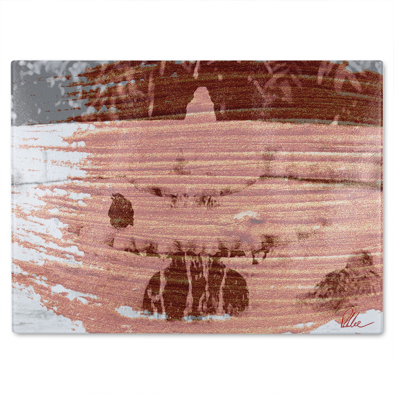 Bird Bath Glass Chopping Board