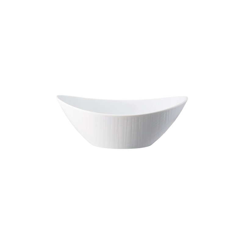 Mesh Porcelain Salad Bowl, White