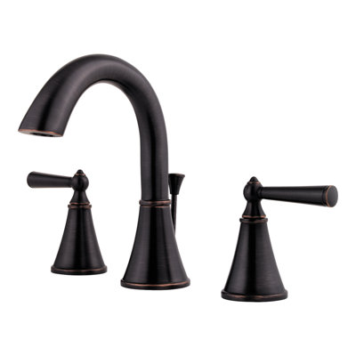 Robinet pour salle de bain à poignée double avec drain Saxton