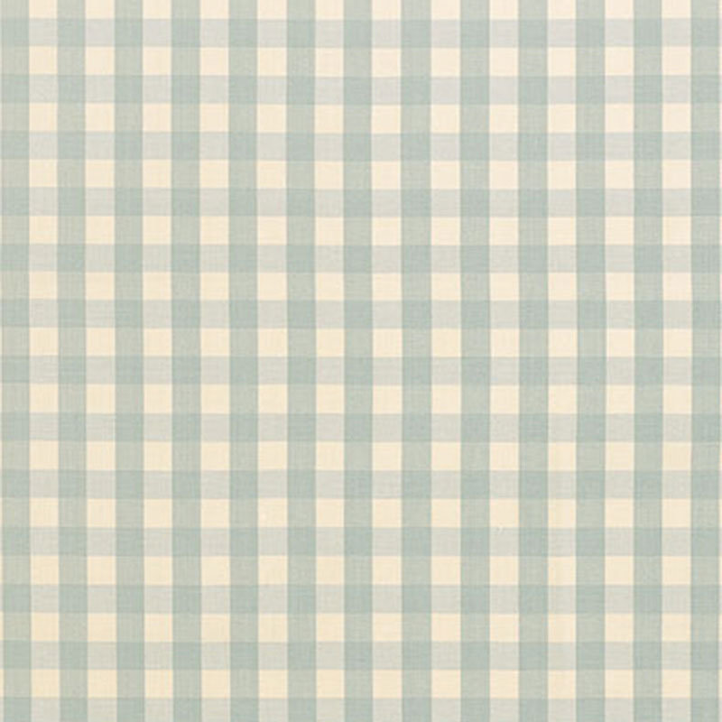 Elton Cotton Check Fabric, Aqua