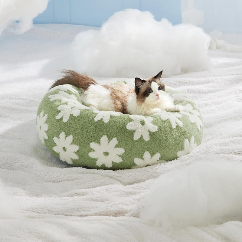 Lit pour animal de compagnie Lesure Cozy, H 10 po x l 55 po x P 37 po, Marais floral