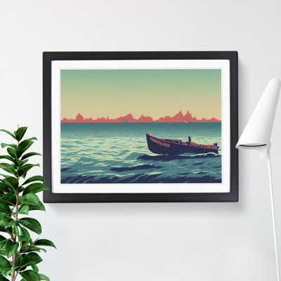 XH1022-7468X Riding The Boat - Single Picture Frame Painting