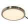 Lampe sur pied à DEL arquée 1 lumière Redondo - finition noir mat, laiton patiné, base en marbre noir, gradateur