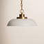 Eddy 1-Light Dimmable Steel Dome Pendant-662161167-662161166