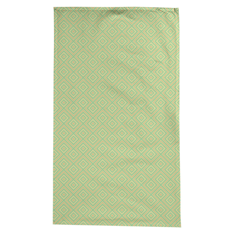 Nappe à treillis carrée Leffel, Vert / Orange