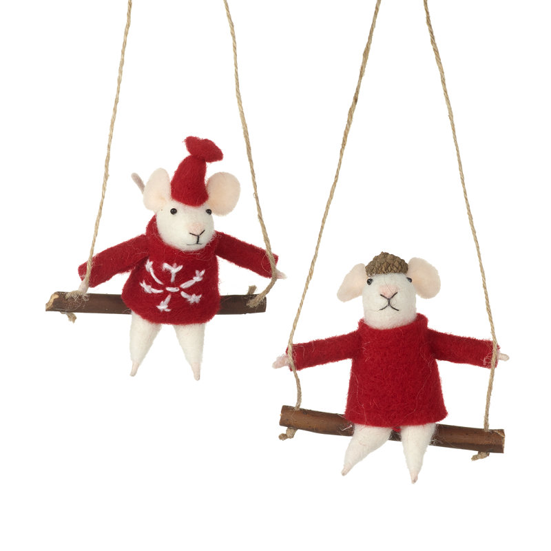 13cm Fabric Animals Hanging Figurine Ornament