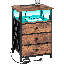 Metal Bedside Table-1753395431