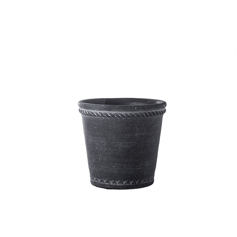 Pot de fleurs en béton, Gris, H 5,25 po x l 5,75 po x P 5,75 po