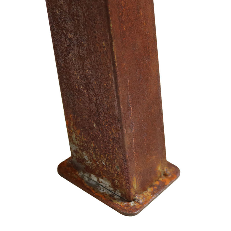 Foyer d'extérieur rond en fonte Union brun - 34 po, H 16 po x l 34 po x P 34 po, Brun