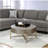 Weyton Light Brown  Champagne Finish Coffee Table