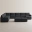 Canapé modulaire surdimensionné en U avec rangement Ottman-1049661462
