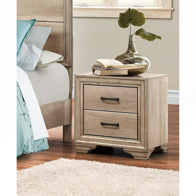 Table de chevet contemporaine en mélamine et stratifié 1Pc
