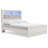 Beamond Upholstered Bookcase Storage Bed-115848738