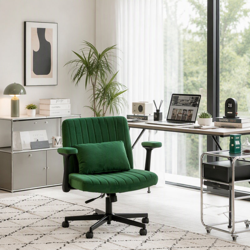 Chaise de bureau Velvet, Green Velvet