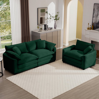 2 - Piece Upholstered Living Room Sofa Set